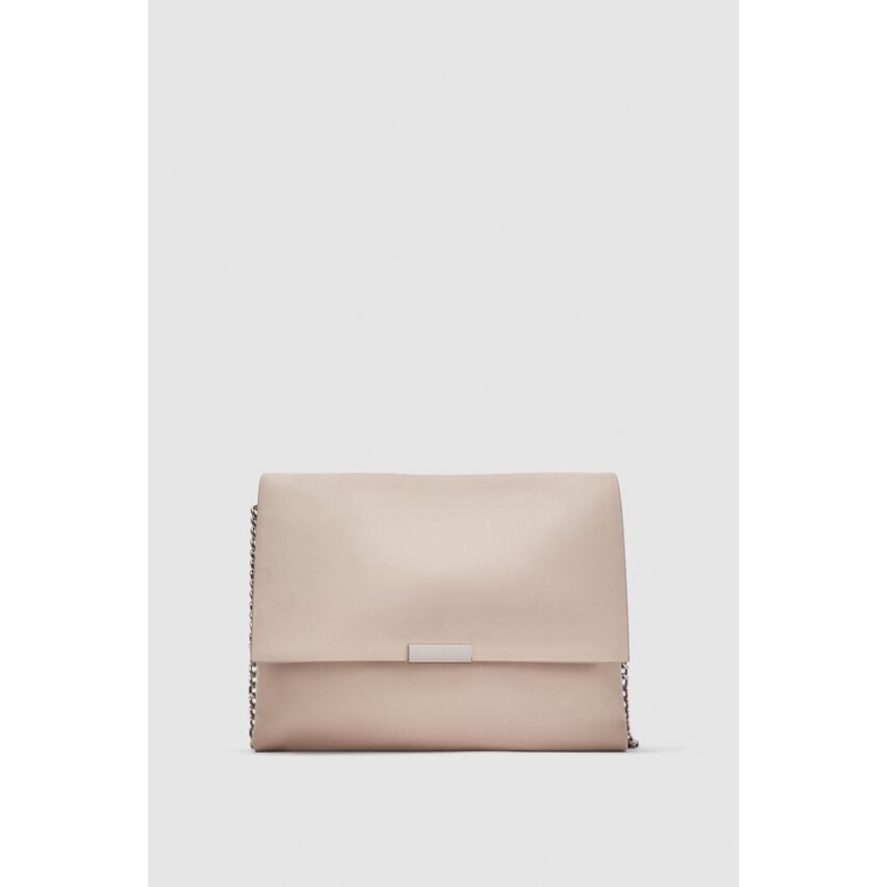 New Zara Leather Purse with Chain Strap